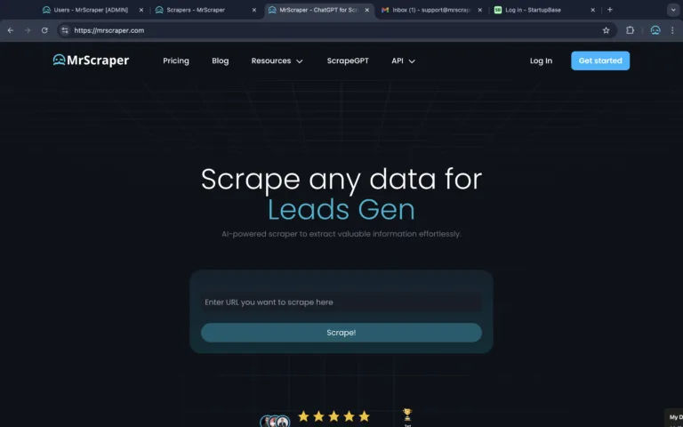 Mrscraper - AI-powered scraper to extract valuable information effortlessly.