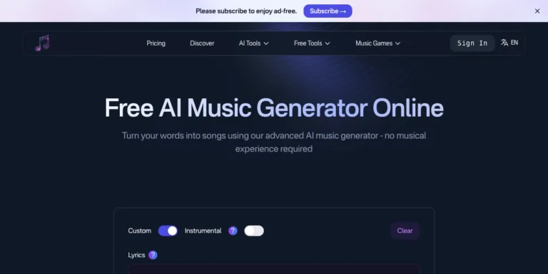 Muzix - Transform text into music with AI music generator. Create custom songs and instrumental tracks in minutes
