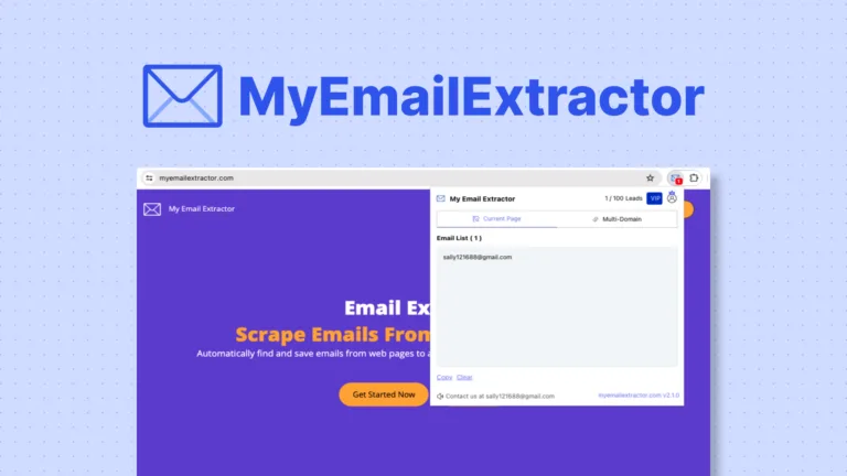 MyEmailExtractor - Extract Emails from Websites with AI