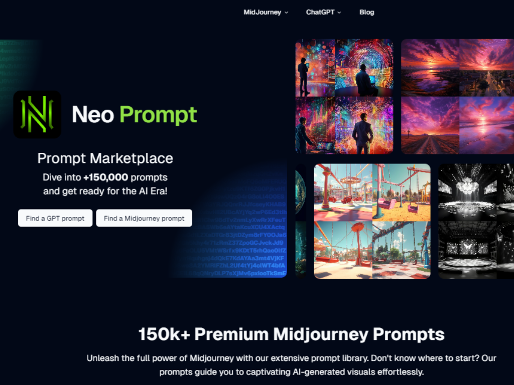 NeoPrompt - NeoPrompt is a marketplace offering over 150