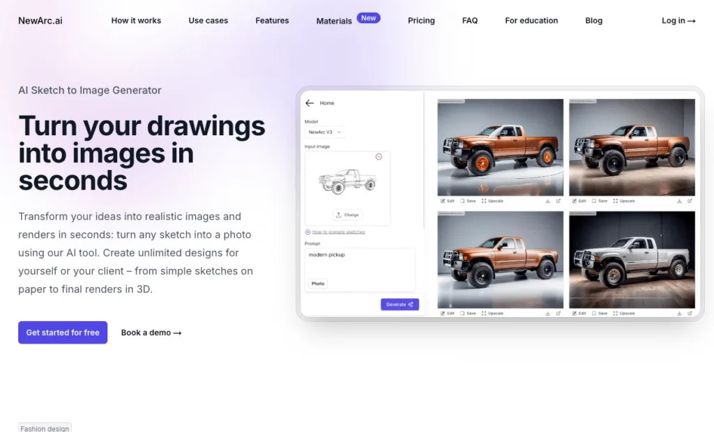 NewArc AI - NewArc AI is an AI-powered tool that can transform your drawings into realistic images and renders in seconds. It’s a versatile tool that can be used to create unlimited designs for yourself or your clients