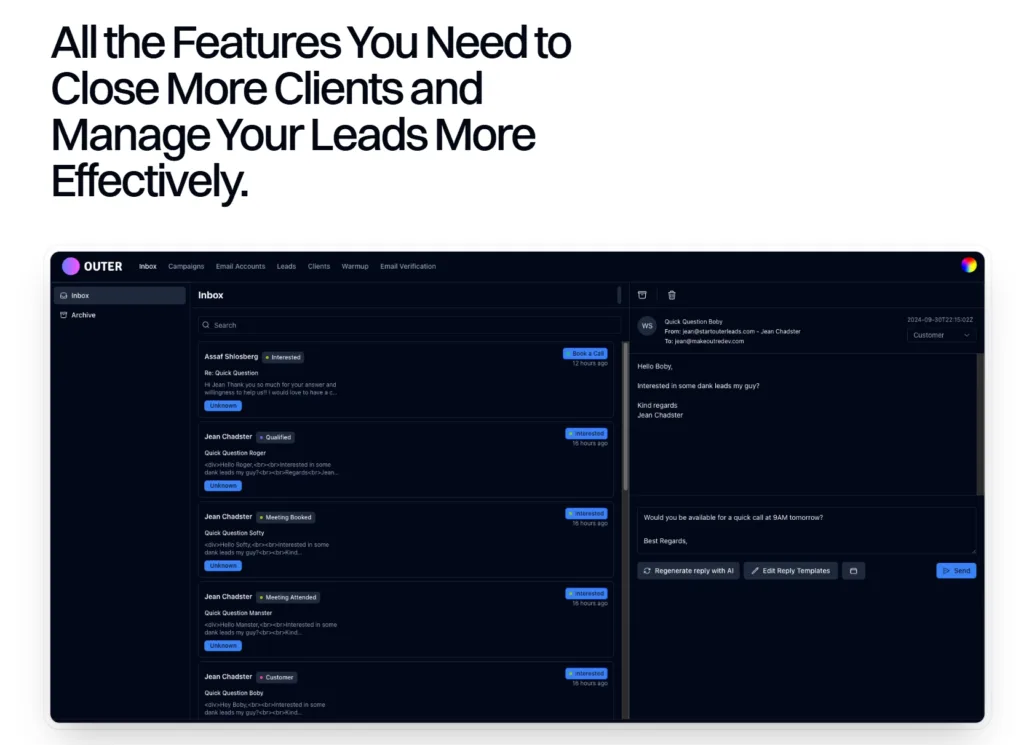 OuterCold - The AI Cold Email Tool Built for Agencies