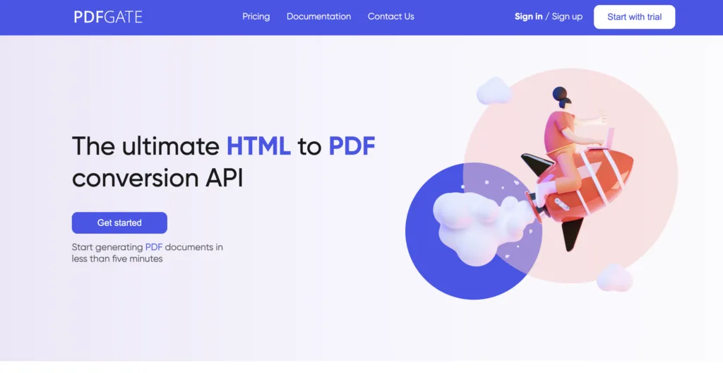 PDFGate - PDFGate offers a powerful HTML-to-PDF API with seamless integration