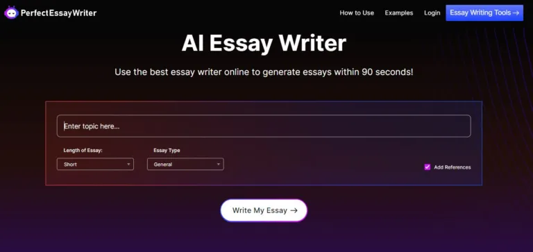 PerfectEssayWriter.ai - PerfectEssayWriter.ai is an innovative AI essay writing platform designed to assist students and professionals in excelling with ease and confidence. With its advanced algorithms