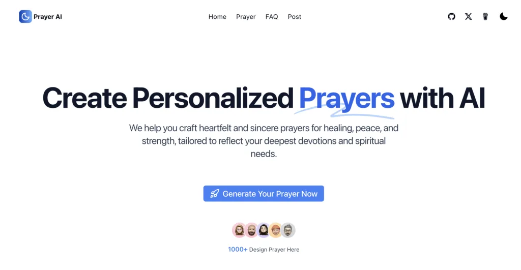 PrayerAI - Personalized Prayer Generator: Create heartfelt