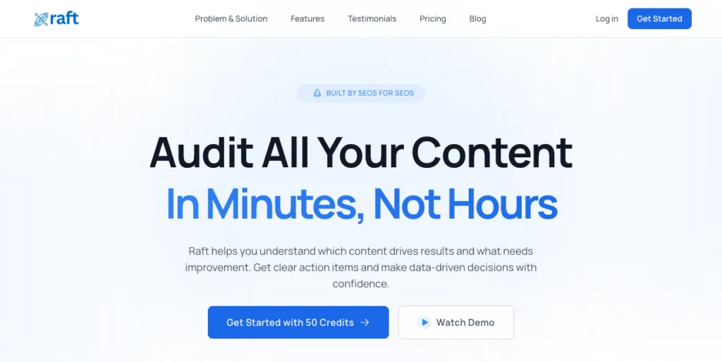 Raft - Raft is a powerful content auditing app that helps you take control of your website's performance. Get valuable insights