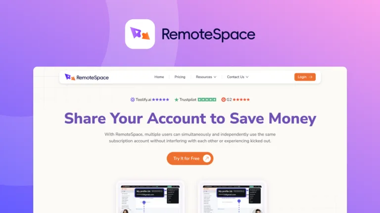 RemoteSpace - Share Your Account with Team & Friends in a Safer way.