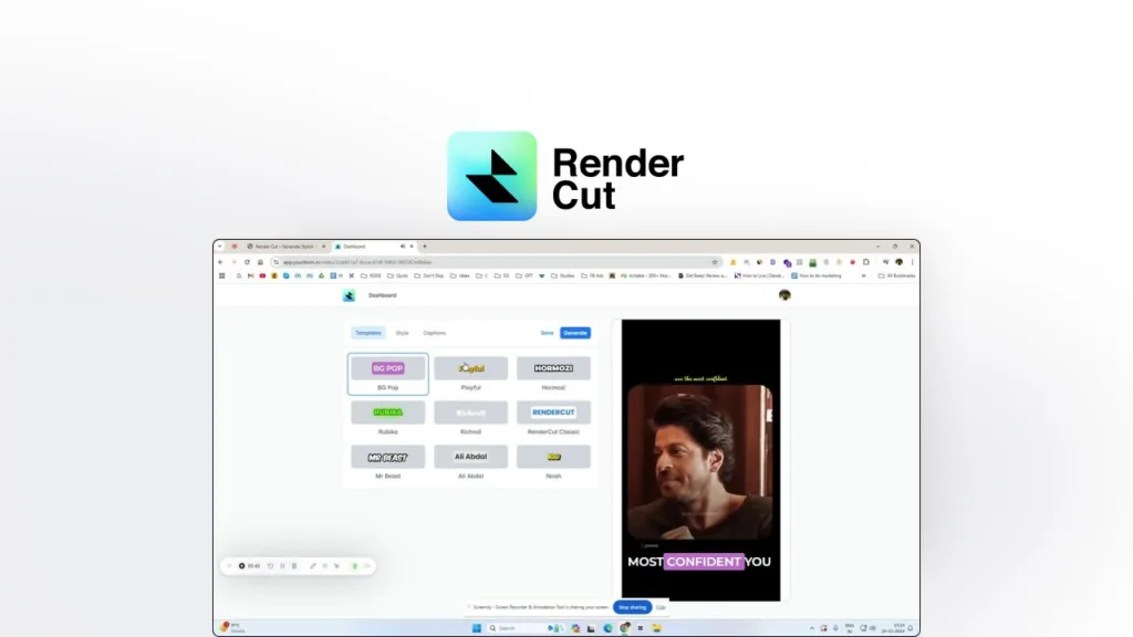 RenderCut - Add stylish subtitles to your videos effortlessly and save hours of manual editing