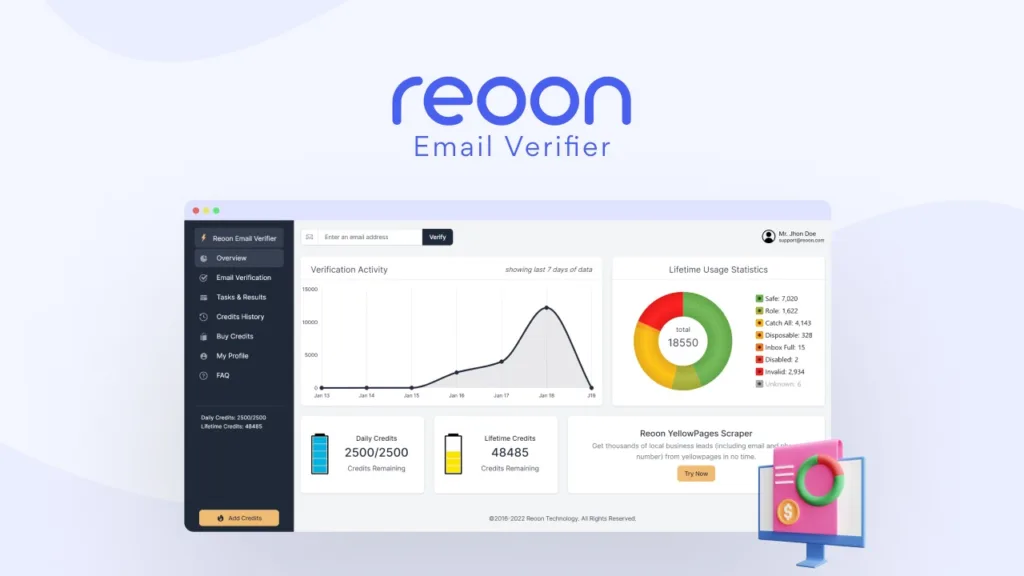 Reoon Email Verifier - The most accurate email validation service that cleans invalid