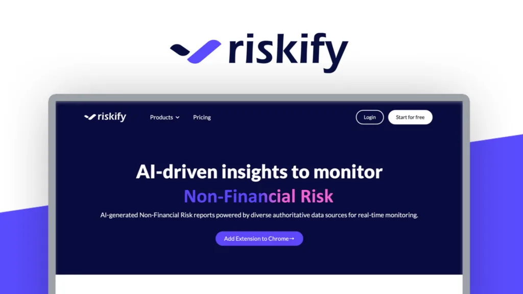 Riskify - Real-Time Monitoring of Non-Financial Risks for Your Business