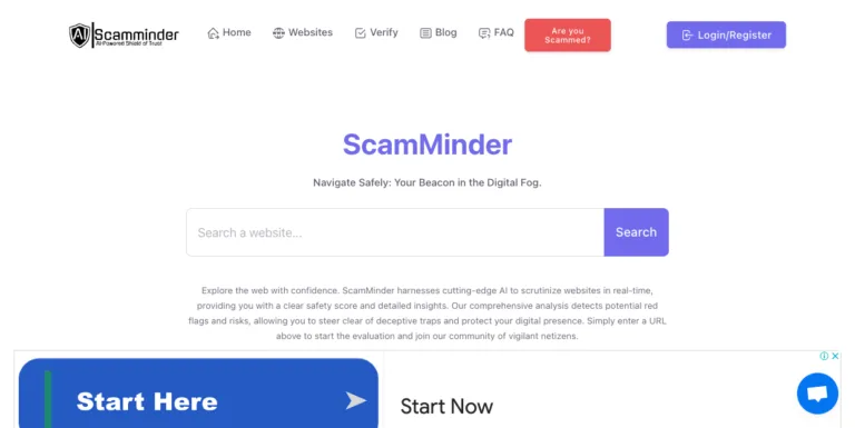 ScamMinder - "Safeguarding users against scams online effectively."