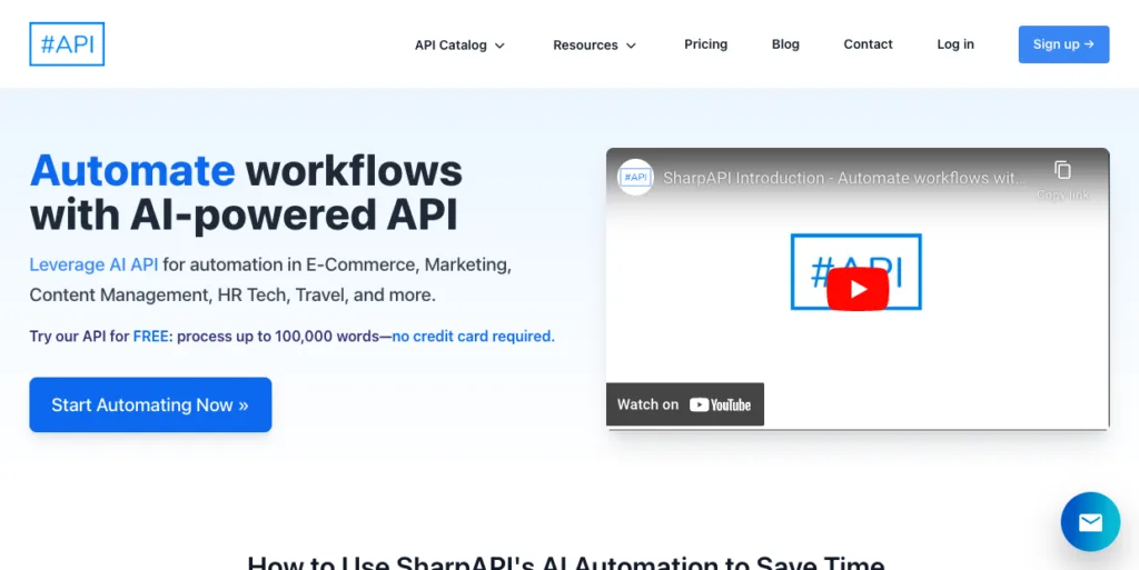 SharpAPI.com - Automate workflows with AI-powered API