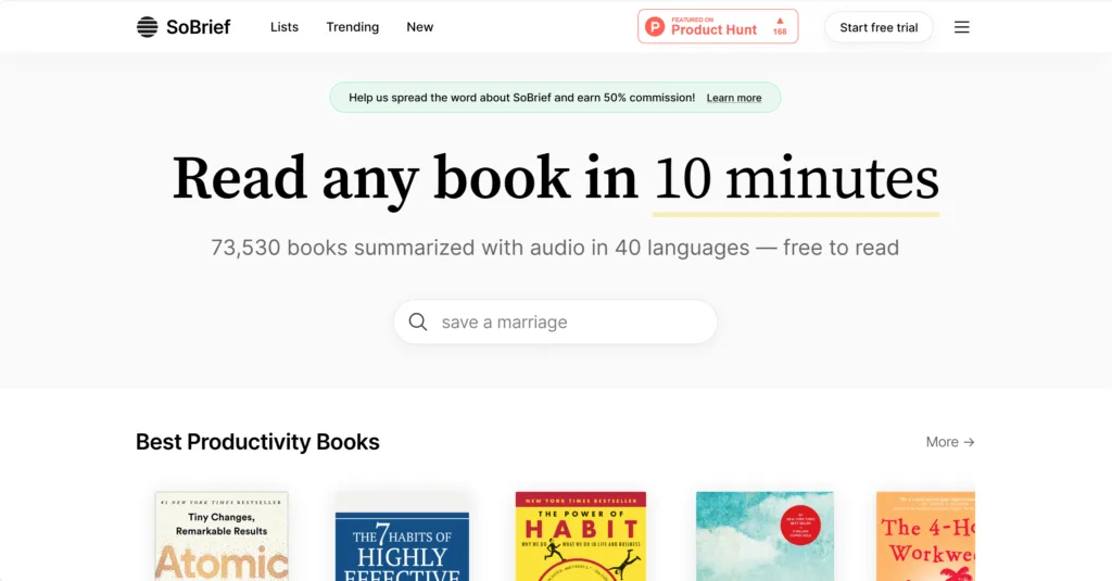 SoBrief.com - SoBrief is the world's largest book summary platform