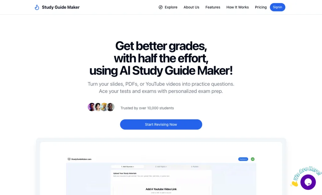 Study Guide Maker - StudyGuideMaker revolutionizes education with a dynamic platform tailored for diverse learning styles. Offering tools like glossaries