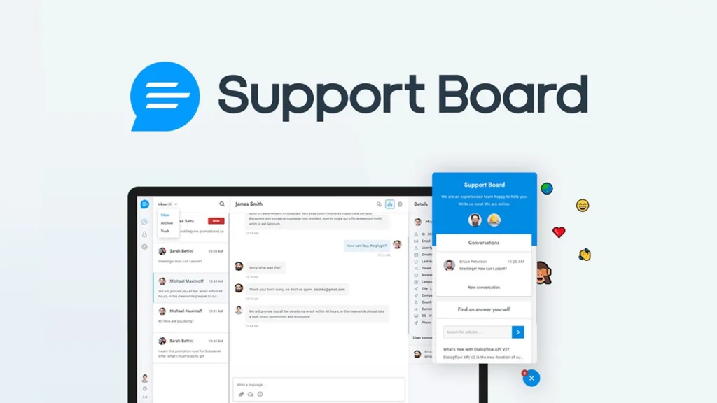 Support Board - Live Chat and Chatbot by OpenAI & ChatGPT. Support for WhatsApp