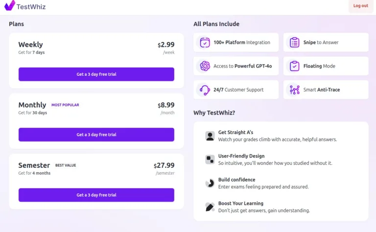 TestWhiz - TestWhiz is a Chrome extension designed to make studying more efficient