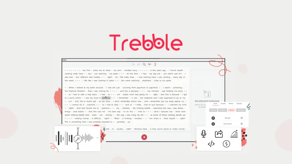 Trebble Online Audio & Video Editor - Edit spoken audio or video like you were editing a word document