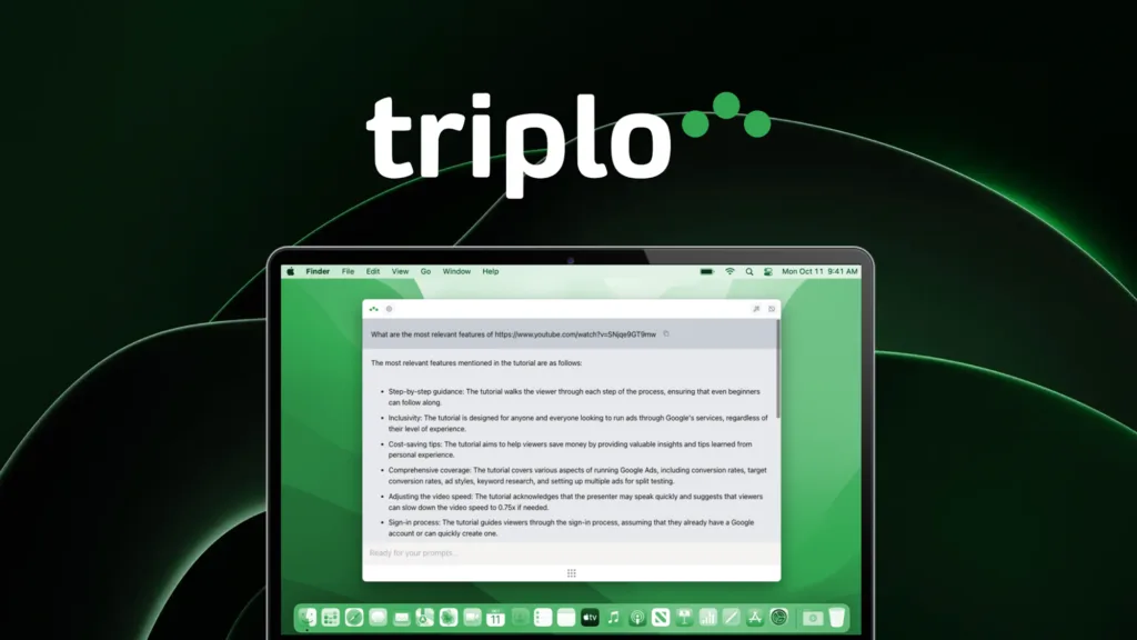 Triplo AI - Boost your productivity with an Al assistant that’s accessible on desktop and mobile