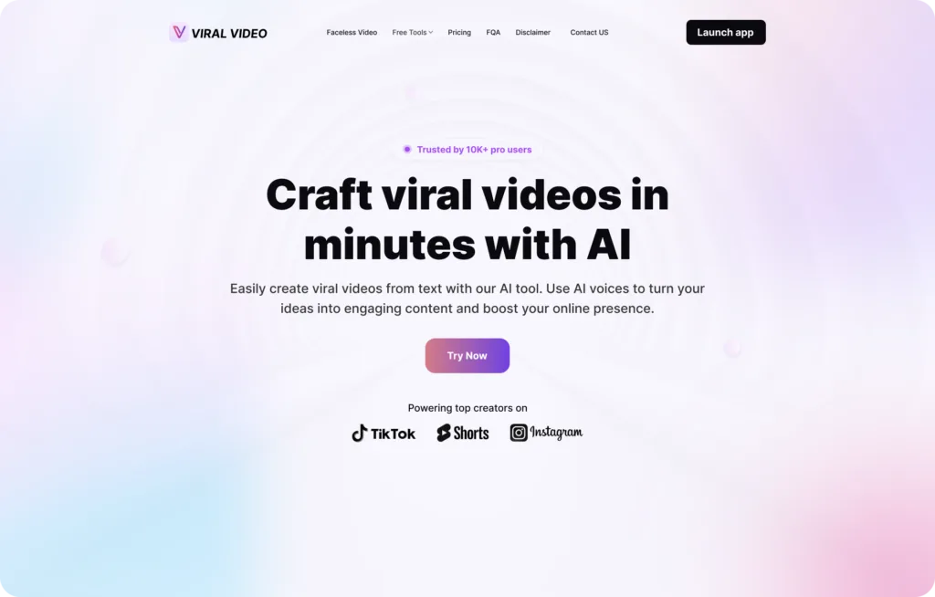 Viral Video - Easily create viral videos from text with our AI tool. Use AI voices to turn your ideas into engaging content and boost your online presence.