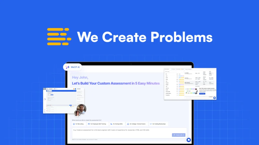WeCP - Hire better talent in record time using this AI skills assessment platform