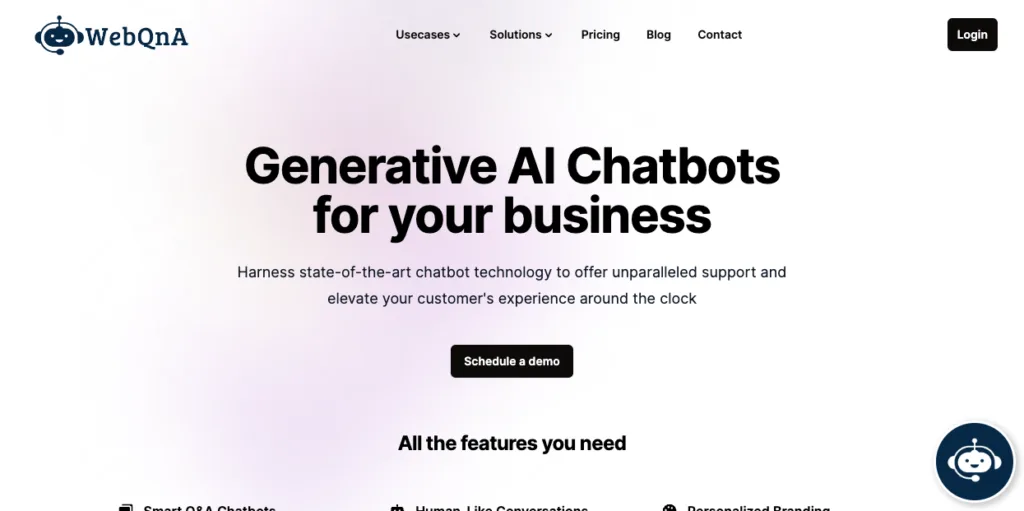 WebQnA - Discover the future of online support with WebQnA's Smart Q&A Chatbots. Leveraging advanced AI