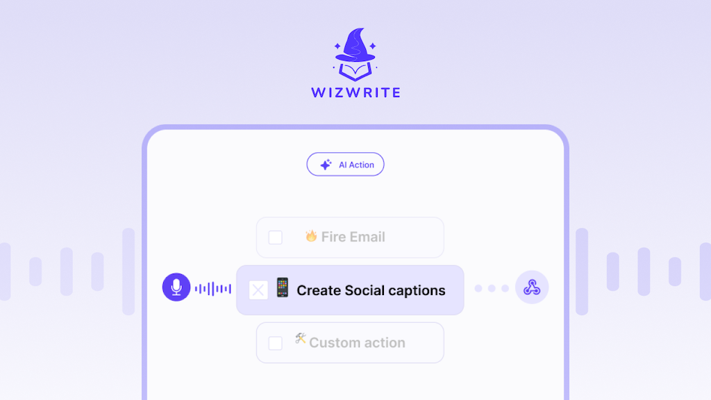 Wiz Write - Speaking gives your thoughts clarity; using your voice to interact with AI unlocks superpowers