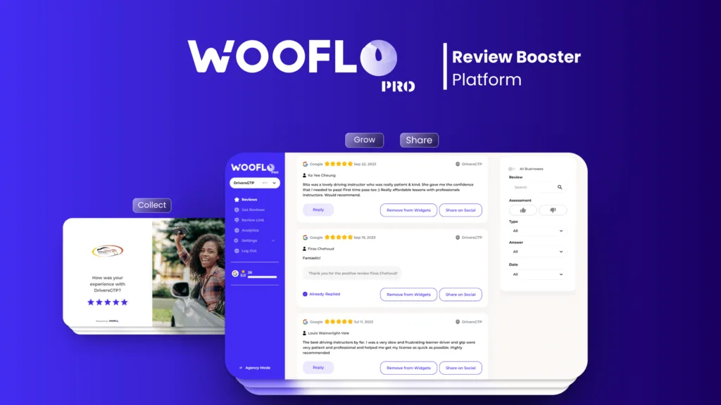 Wooflo Pro - Wooflo Pro is an AI-powered review management platform designed to help businesses enhance their online reputation