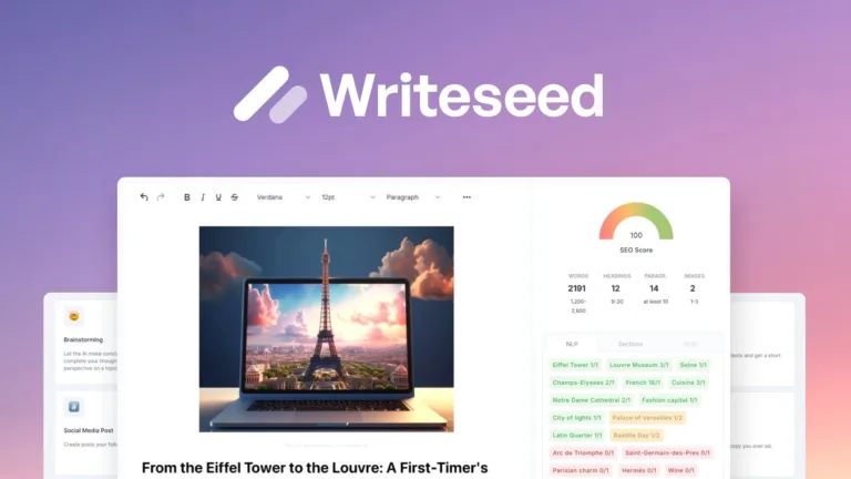 Writeseed - AI Content Writer - The most complete AI writer on the market with 70+ templates