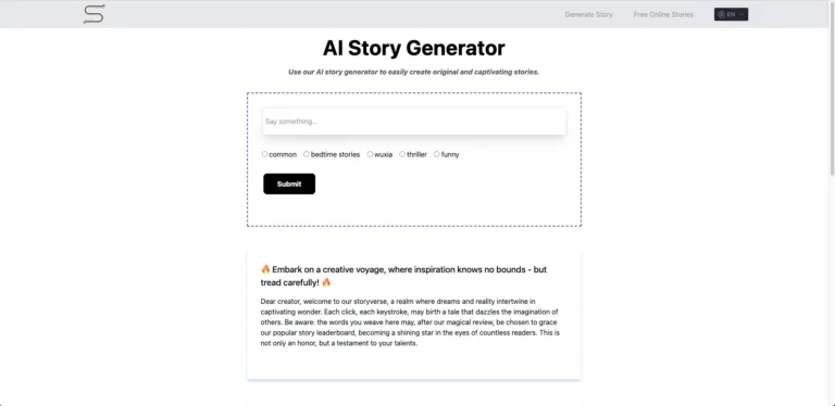 ai story generator - Unleash your imagination with an AI story generator.