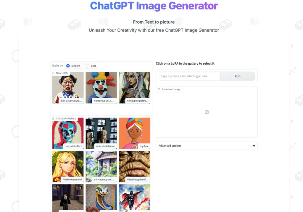 chatgpt image generator - Completely free image generation tool with 111 styles to choose from.