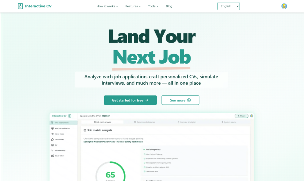Interactive CV
