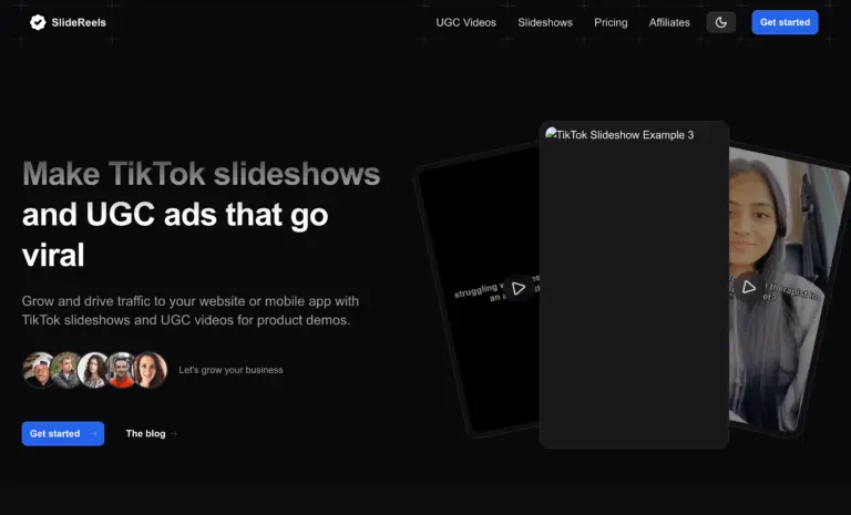 SlideReels - SlideReels - Make TikTok slideshows and AI UGC ads that go viral