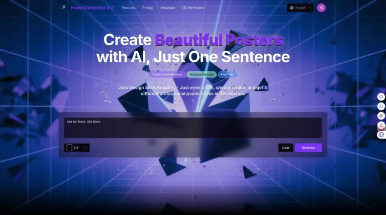 AI Poster Generator - AI Poster Generator is an innovative tool that empowers designers and marketers to create visually stunning posters in seconds with AI assistance. Thanks to its intuitive features