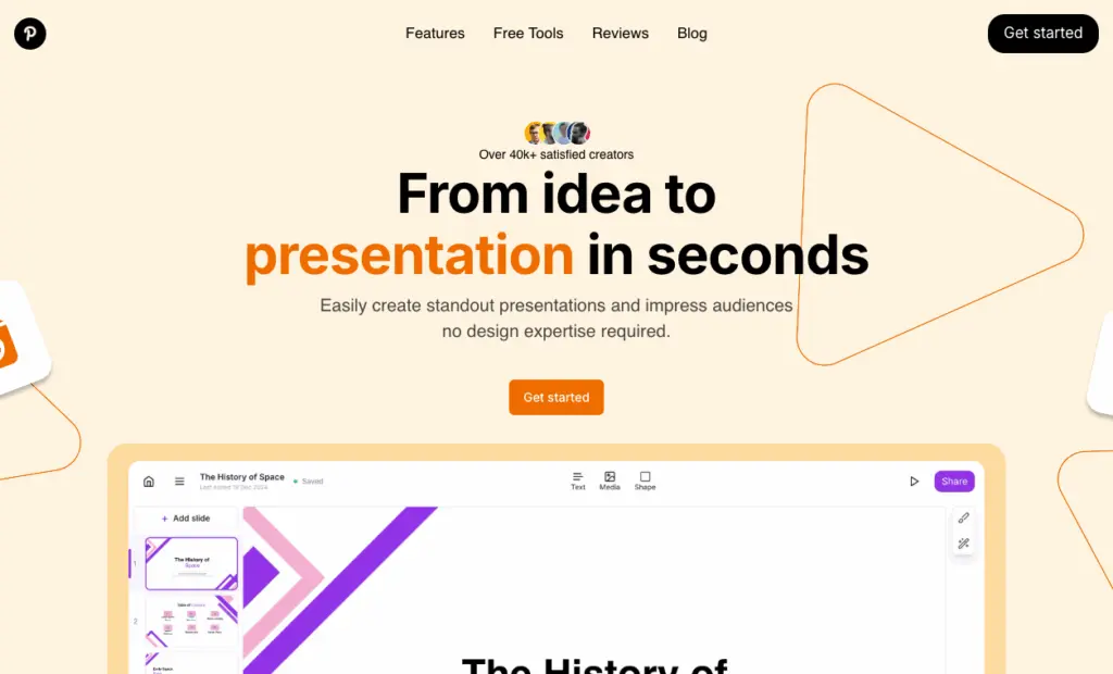 GenPPT - GenPPT is an AI-powered presentation generator designed to help users create professional