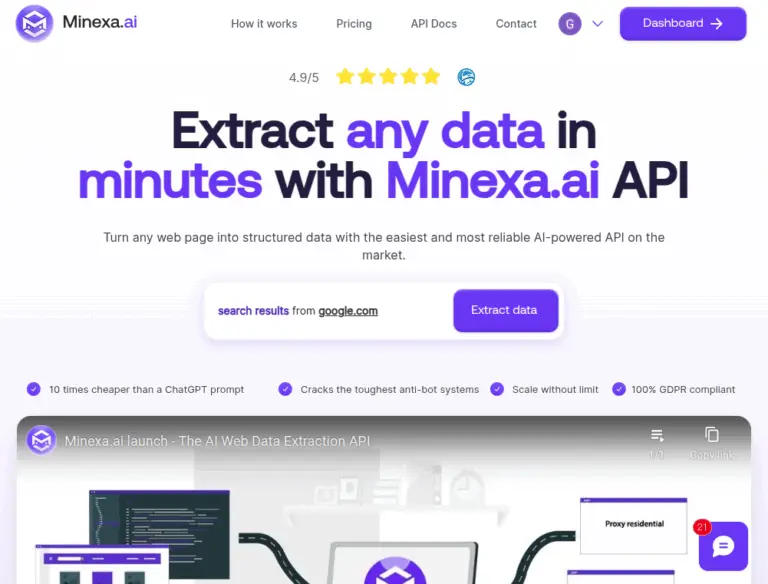 Minexa.ai - Minexa.ai is the ultimate solution for developers looking to extract structured data effortlessly. With its proprietary AI algorithms