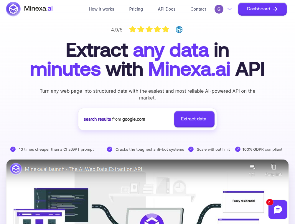 Minexa.ai - Minexa.ai is the ultimate solution for developers looking to extract structured data effortlessly. With its proprietary AI algorithms