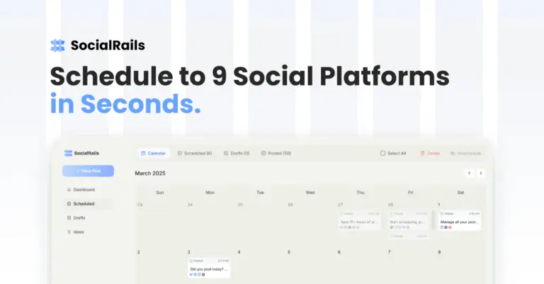 SocialRails - SocialRails is a social media management tool. Create once