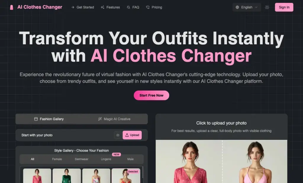 AI Clothes Changer - AI Clothes Changer uses advanced artificial intelligence to let users virtually try on a wide range of outfits. Simply upload your photo