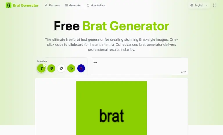 Brat Generator tool - Brat Generator - Free Charli XCX Style Text to Image Tool. Create stunning Brat-style images with our free generator. 5 authentic templates