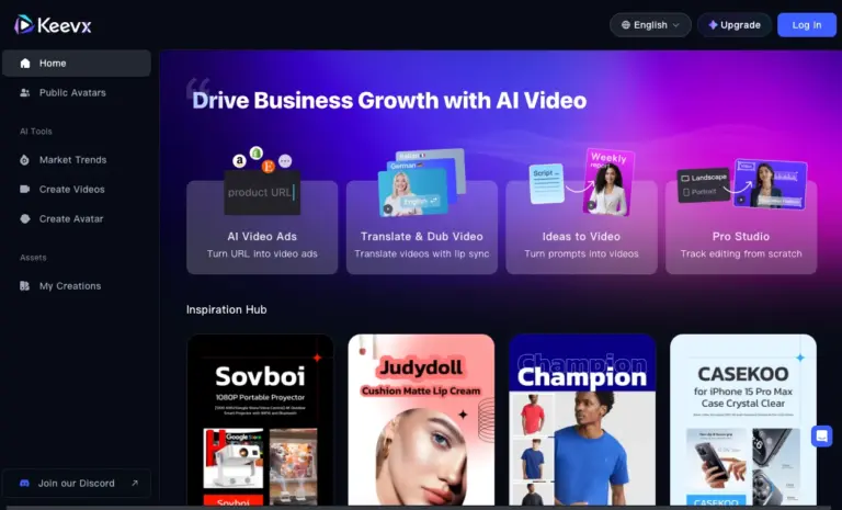 Keevx - Keevx is a ready-to-use AI digital human video creation platform designed for e-commerce advertising
