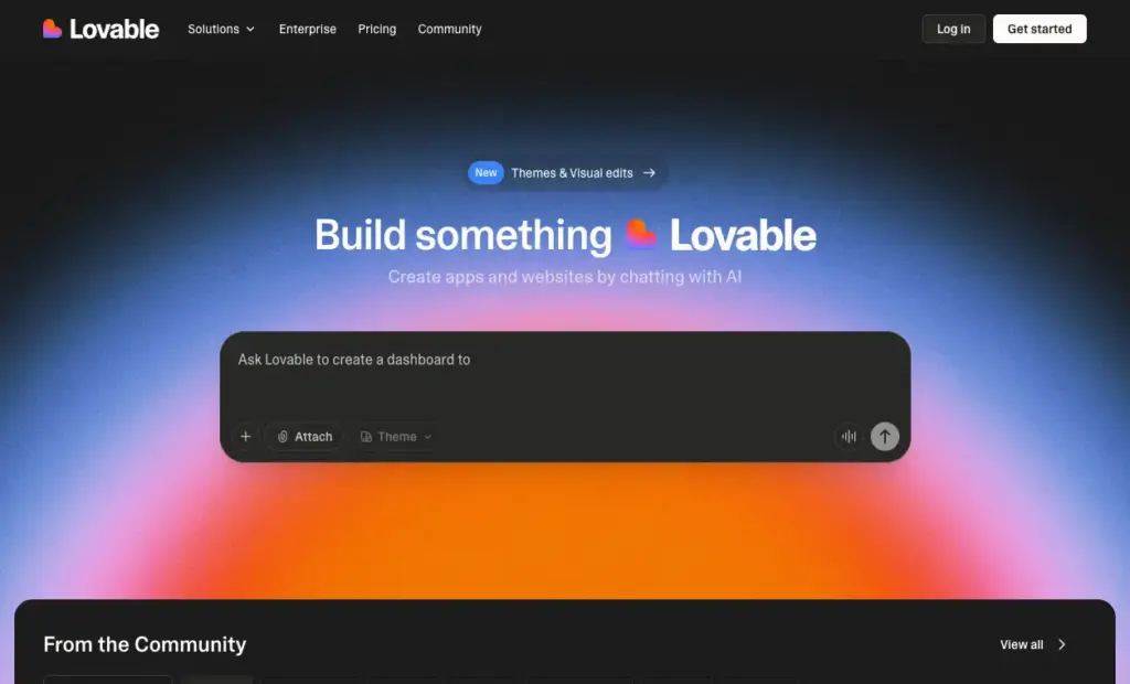 Lovable is an AI-powered platform that enables users to build full-stack applications rapidly without writing code. The AI Fullstack Engineer that works. Ship lovable full-stack applications 20x faster than by writing code. By describing your project in natural language