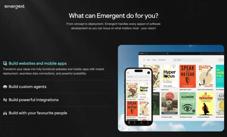 Emergent - Emergent is an AI “vibe-coding” platform that turns natural-language ideas into full-stack