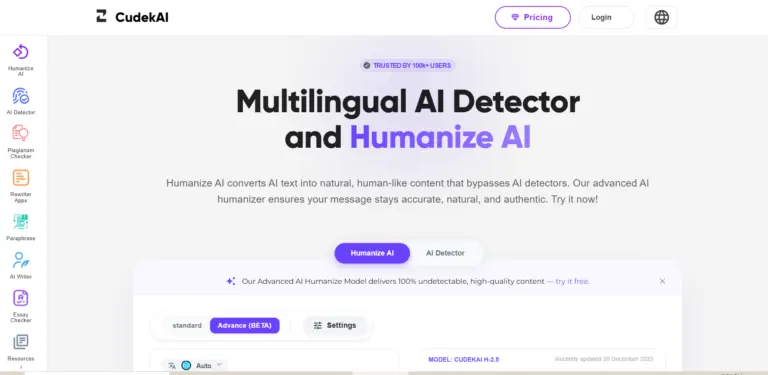 CudekAI - CudekAI offers a free AI Humanizer