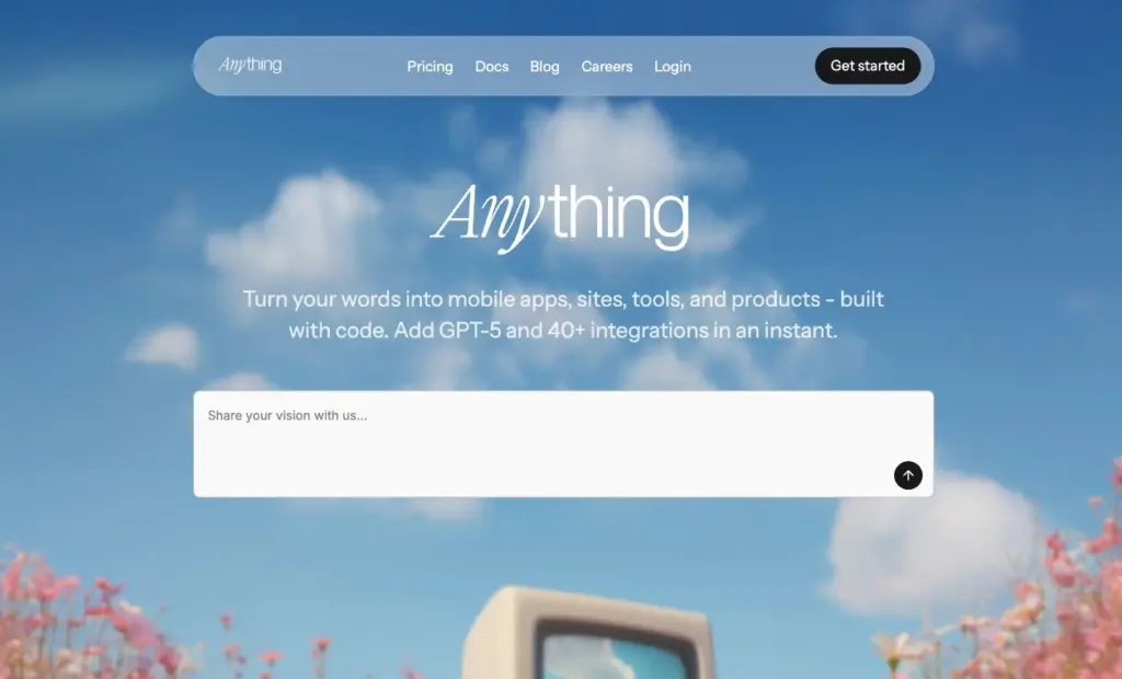 Anything - Anything is an AI app builder that lets you create apps