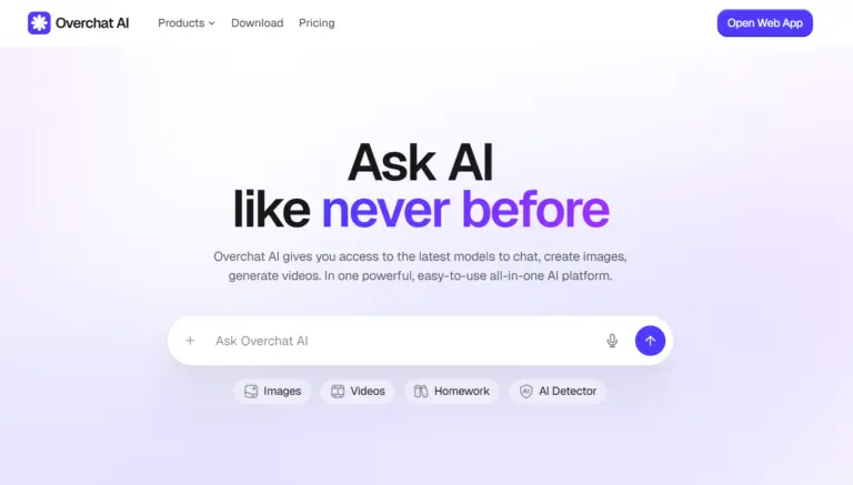 Overchat AI - Overchat AI is an all-in-one AI app with 150+ purpose-built tools for image